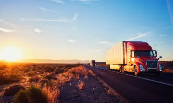 Truck Long Haul In Western USA 01 2021