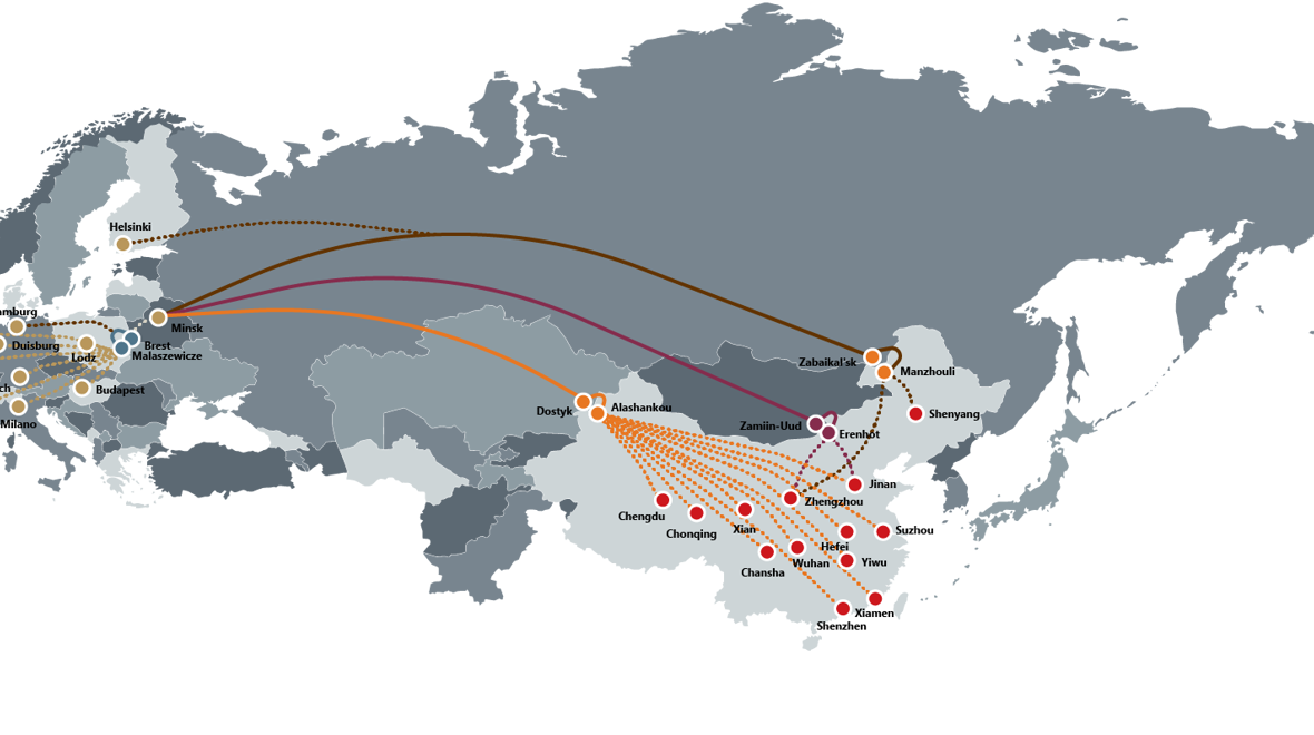 new-silk-road-railway-trucking-network